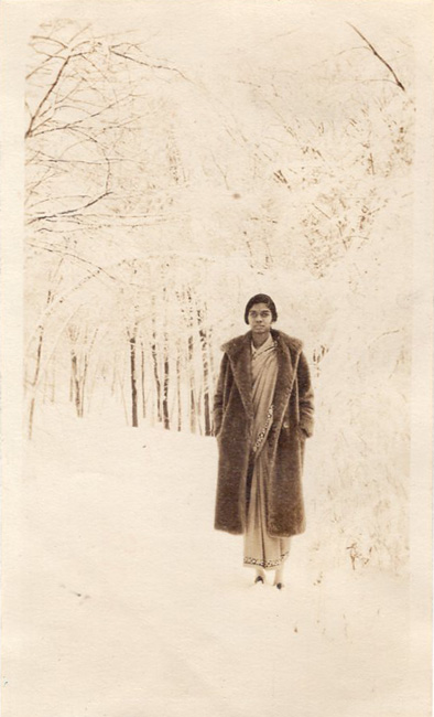 [Snapshot portrait full length in snow]